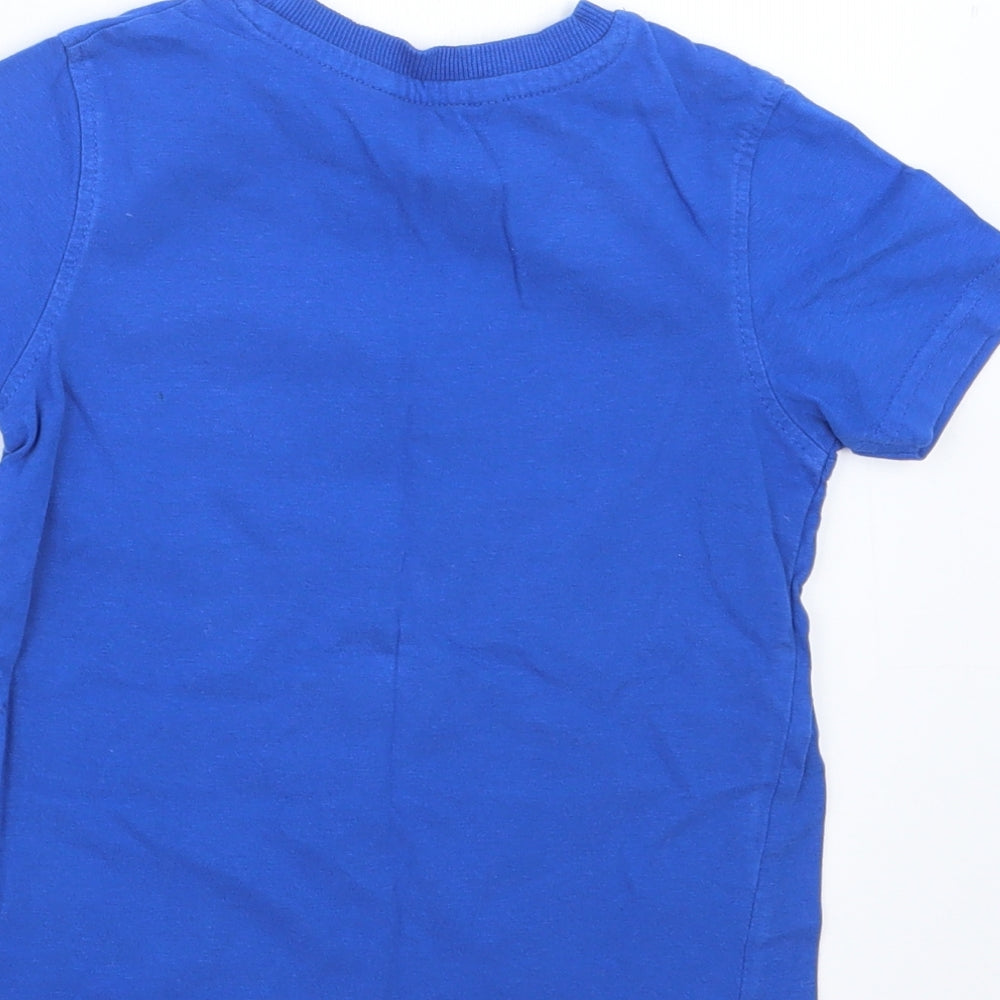 George Boys Blue Basic T-Shirt Size 3-4 Years