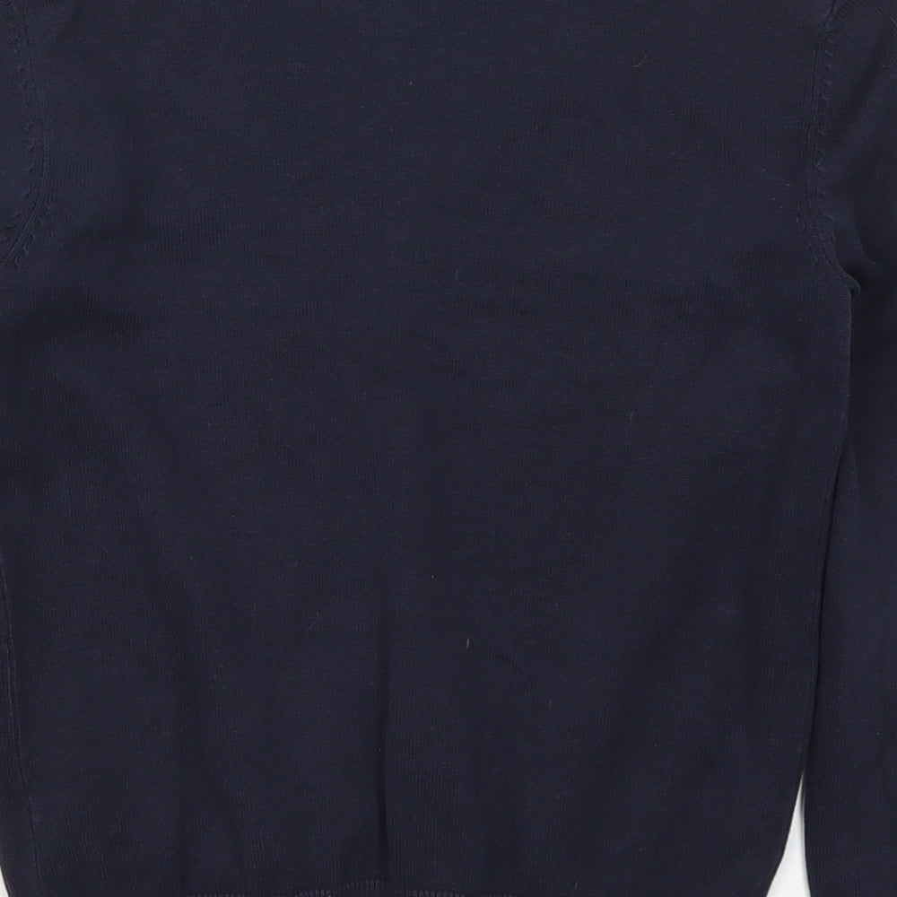 George Girls Blue Knit Cardigan Jumper Size 8-9 Years