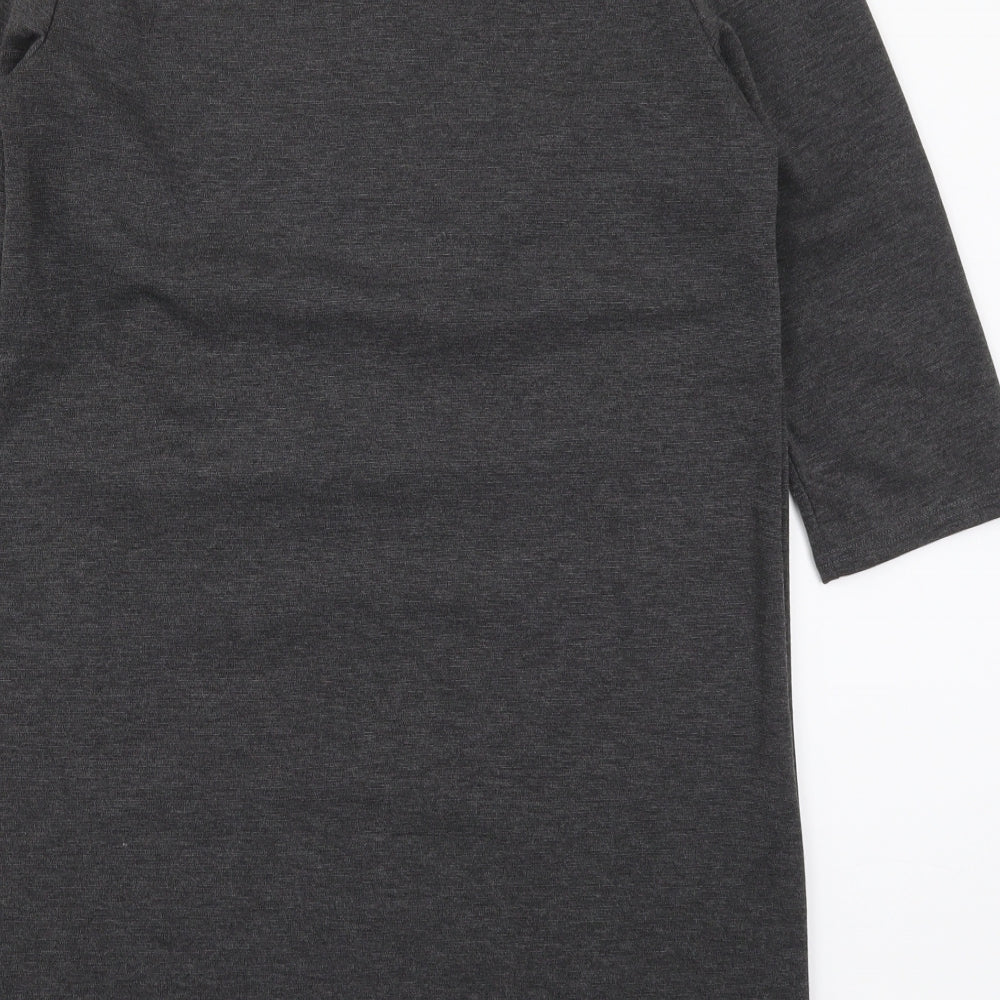New Look Womens Grey T-Shirt Dress Size 12