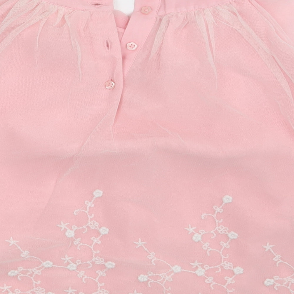 F&F Girls Pink Floral A-Line Size 12-18 Months