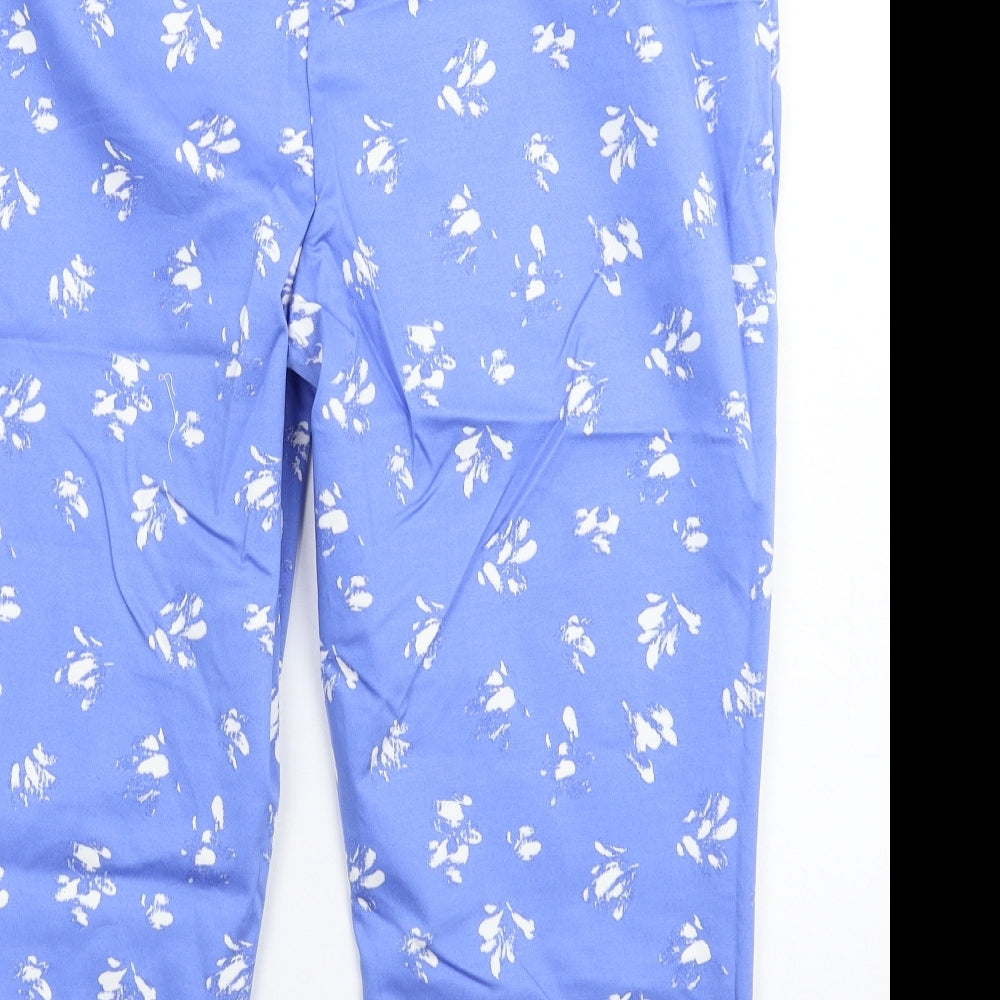 Preworn Womens Blue Cropped Trousers Size 36 in L21 in