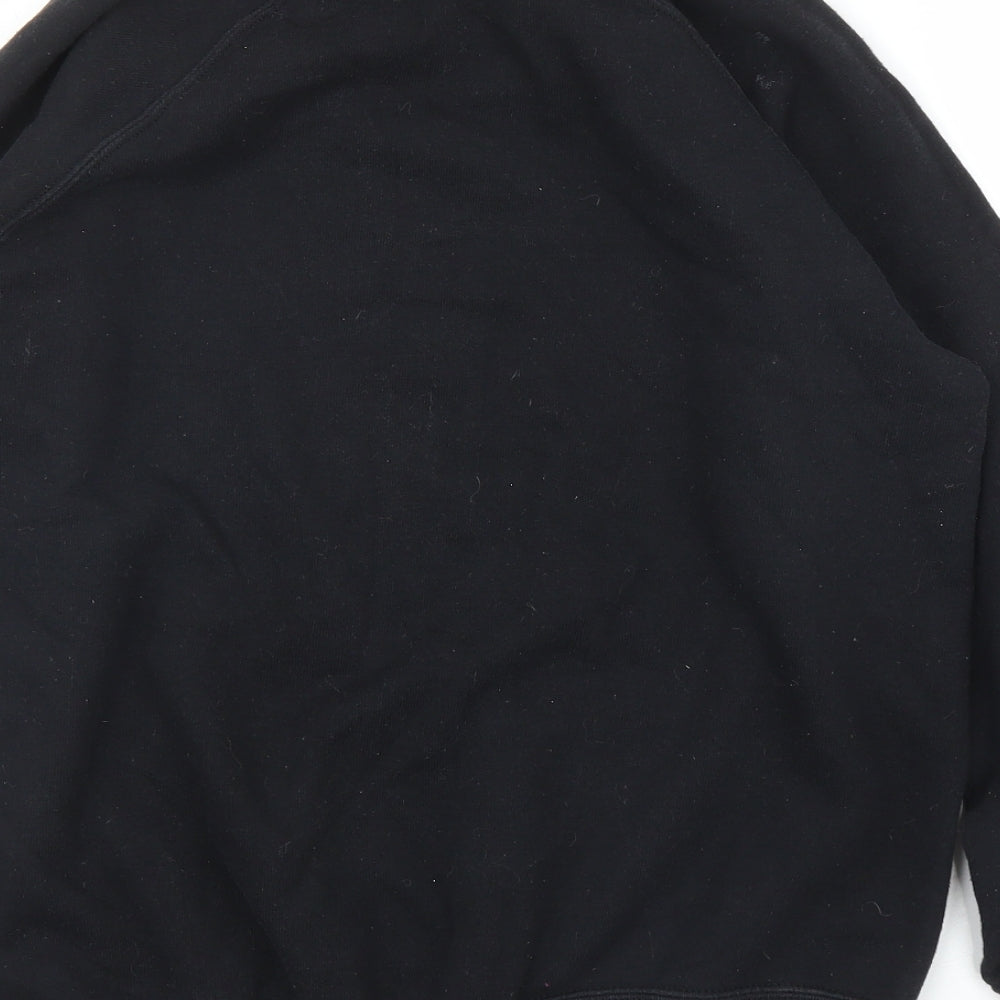 Fruit of the Loom Girls Black Pullover Jumper Size 12-13 Years