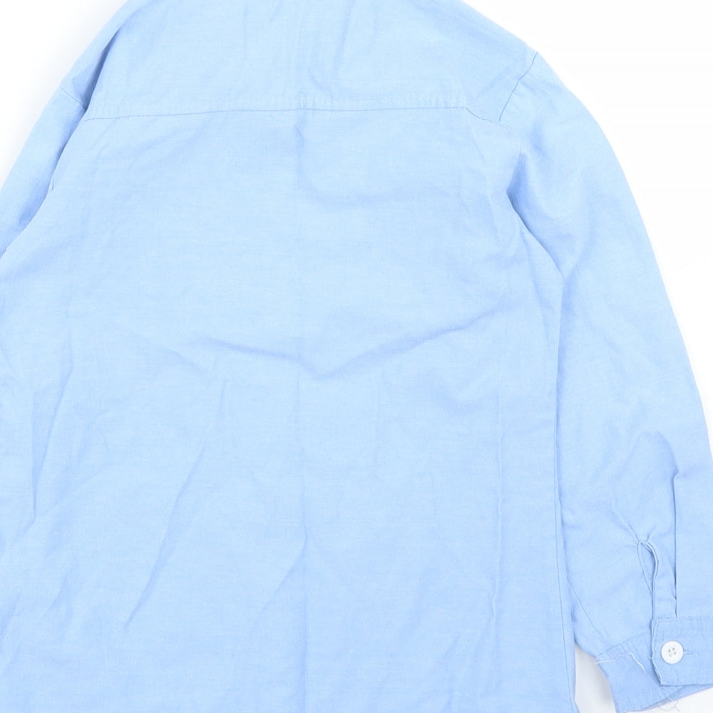Voswe Girls Blue Basic Button-Up Size 6 Years