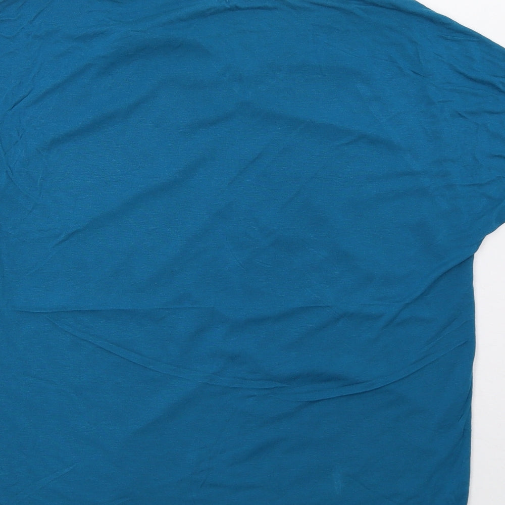 George Womens Blue Basic T-Shirt Size 8