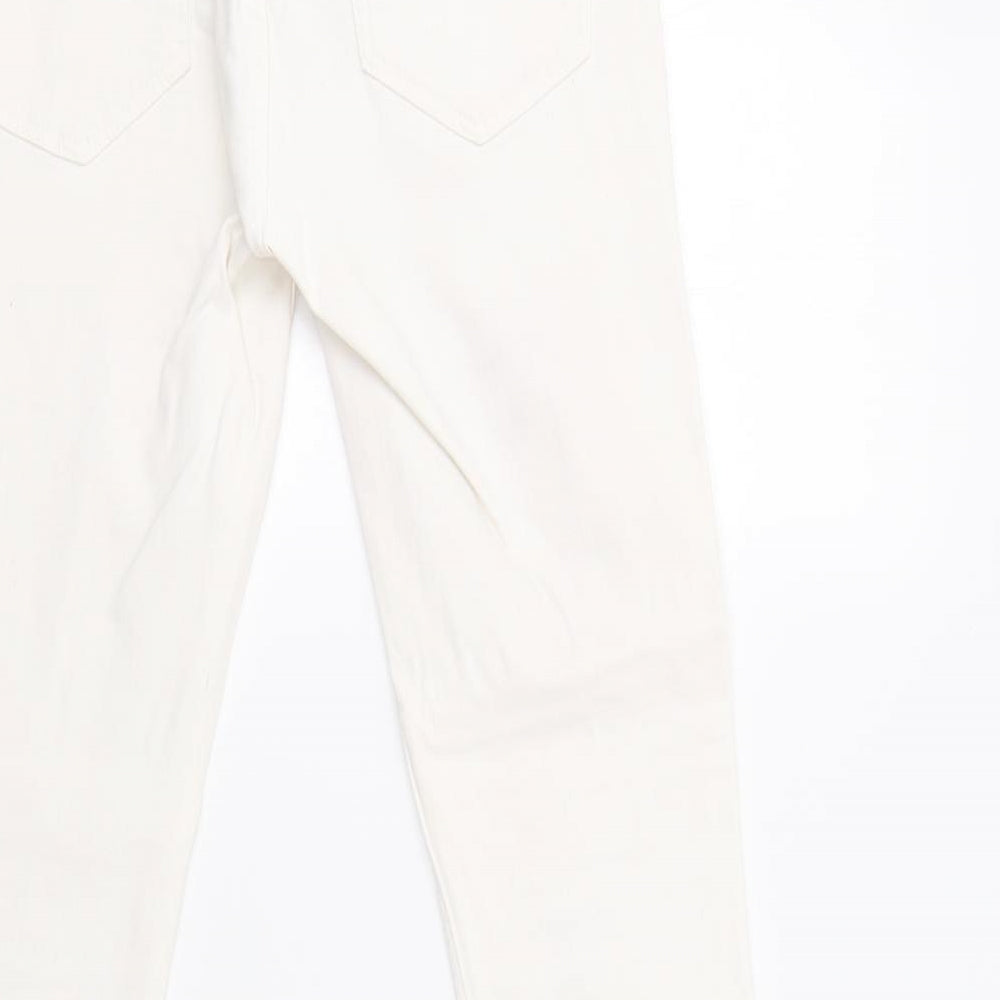 Xara Womens White Skinny Jeans Size 10 L29 in