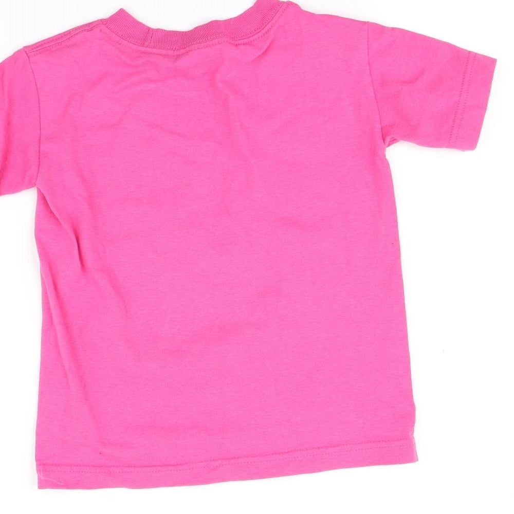 Alstyle Girls Pink Basic T-Shirt Size XS