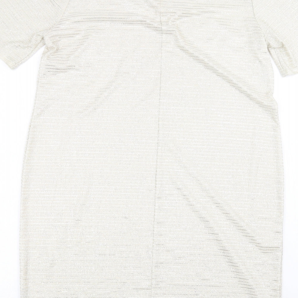 Dorothy Perkins Womens White Basic T-Shirt Size 12