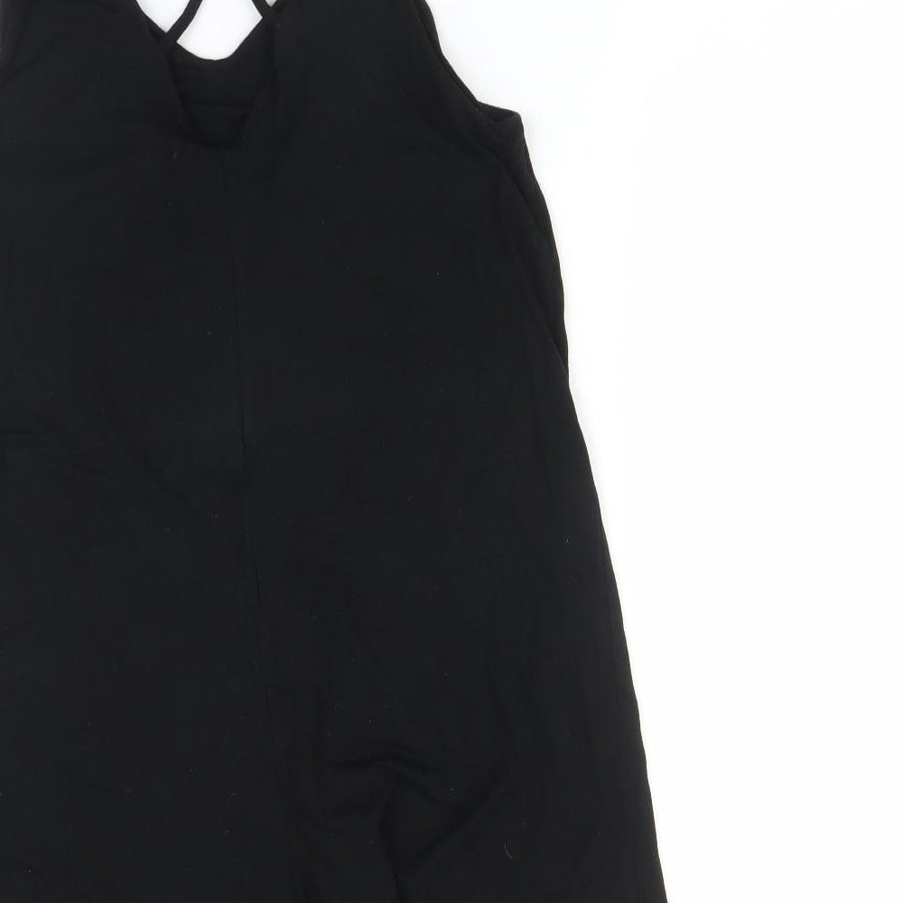 Topshop Womens Black Romper One-Piece Size 8