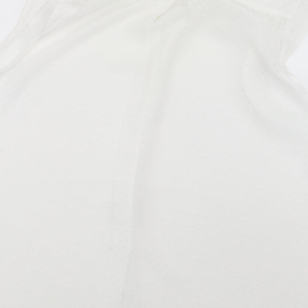 Marina Kaneva Womens White Basic Button-Up Size 12