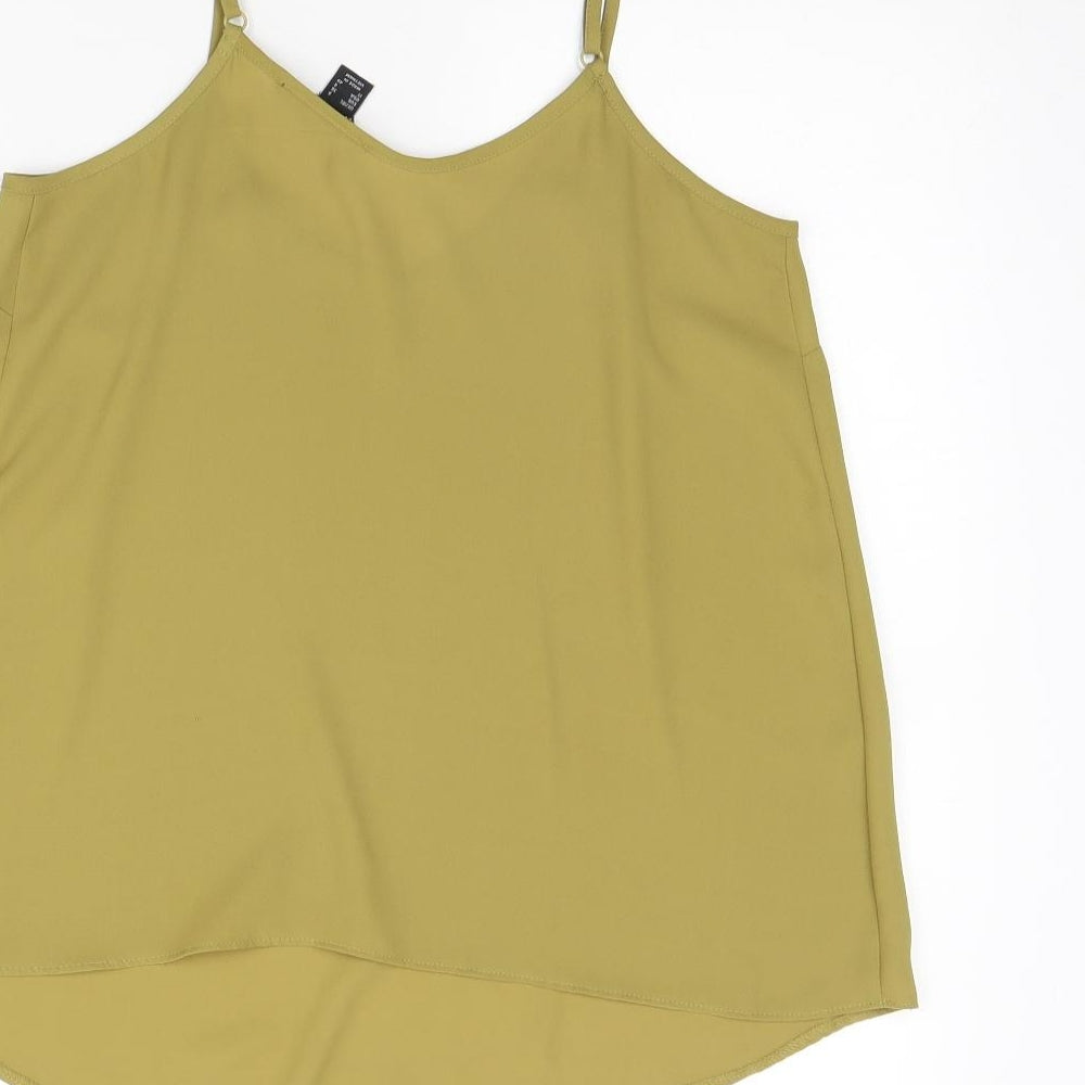 Atmosphere Womens Green Basic Tank Size 8