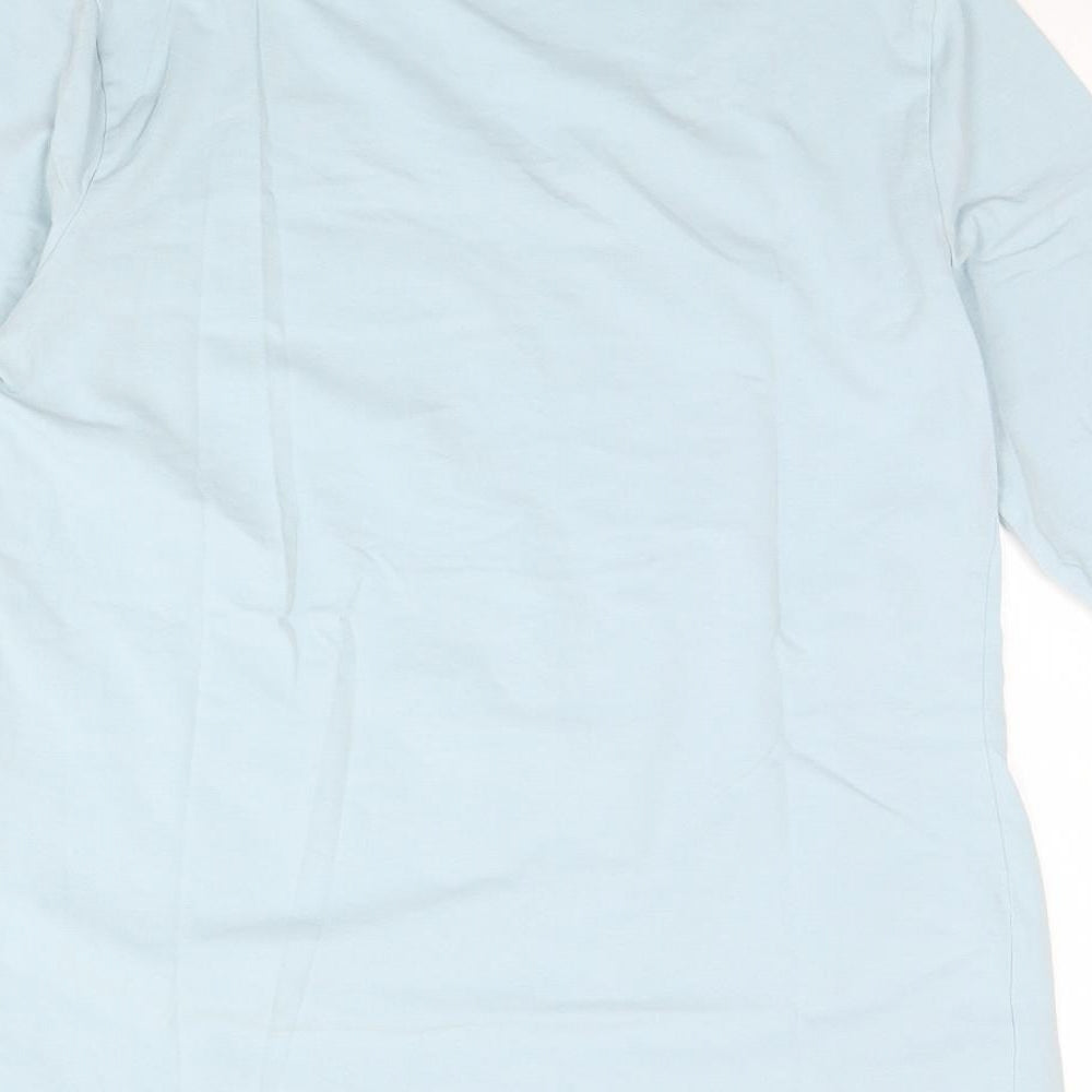 David Jones Womens Blue Basic Blouse Size M