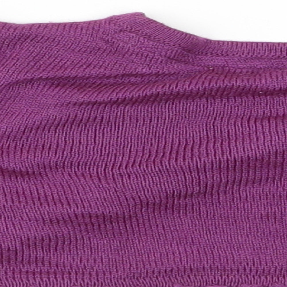 MINIMODE Girls Purple Cardigan Jumper Size 9-12 Months