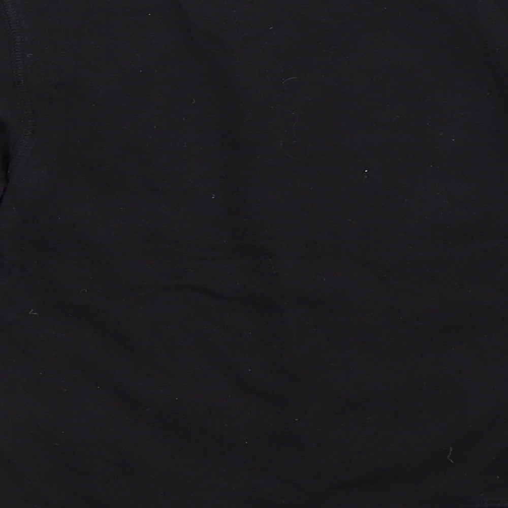 H&M Girls Black Pullover Sweatshirt Size 7-8 Years