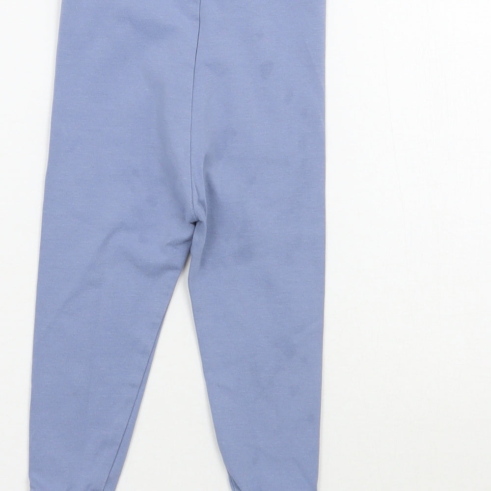 Mothercare Girls Purple Capri Leggings Size 9-12 Months