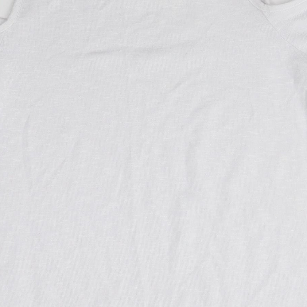 New Look Womens White Basic Blouse Size 12