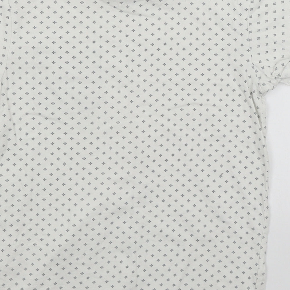 George Boys White Argyle/Diamond Basic T-Shirt Size 6-7 Years