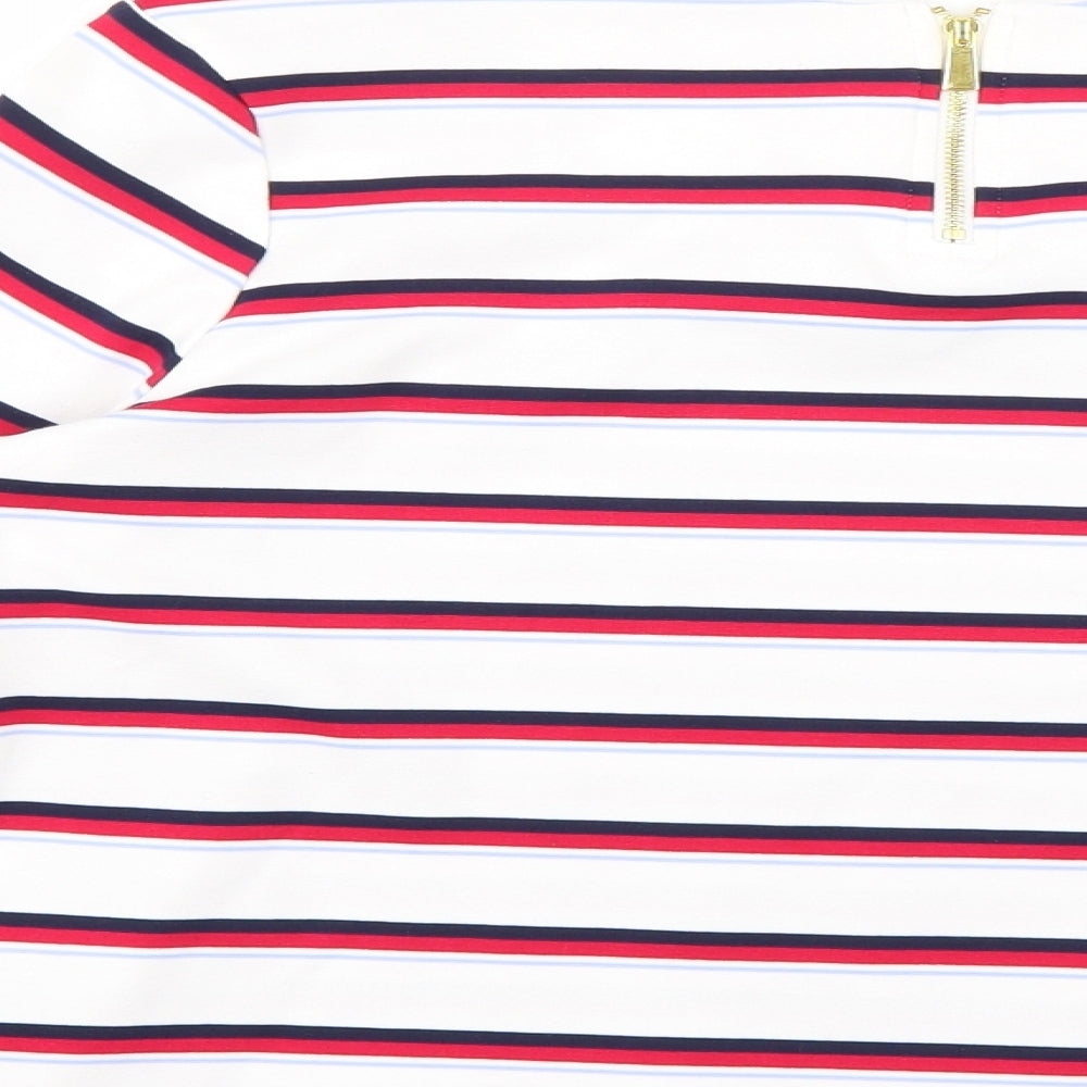 Marks and Spencer Womens Multicoloured Striped Pullover Jumper Size 12