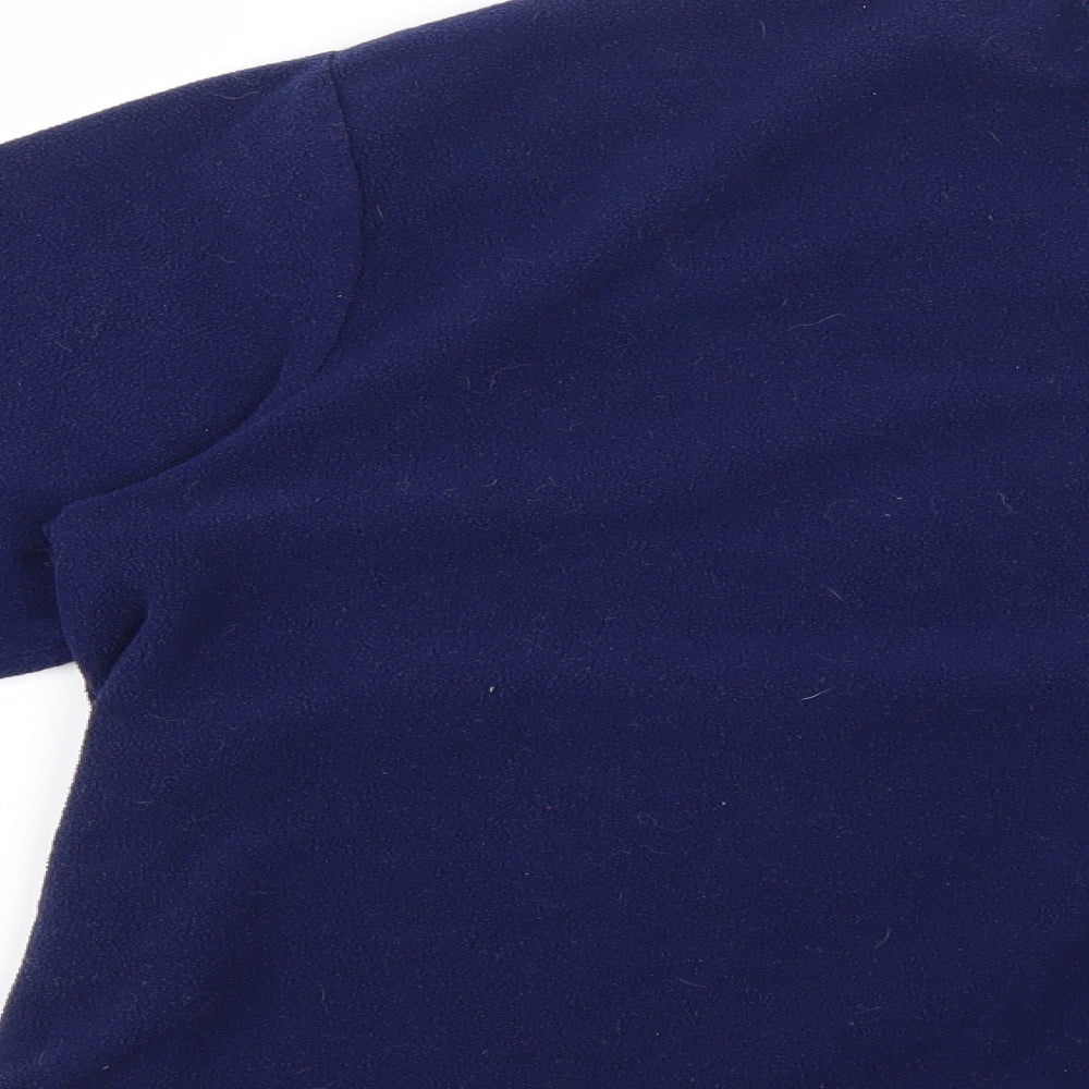 Preworn Womens Blue Geometric Top Pyjama Top Size L - Christmas
