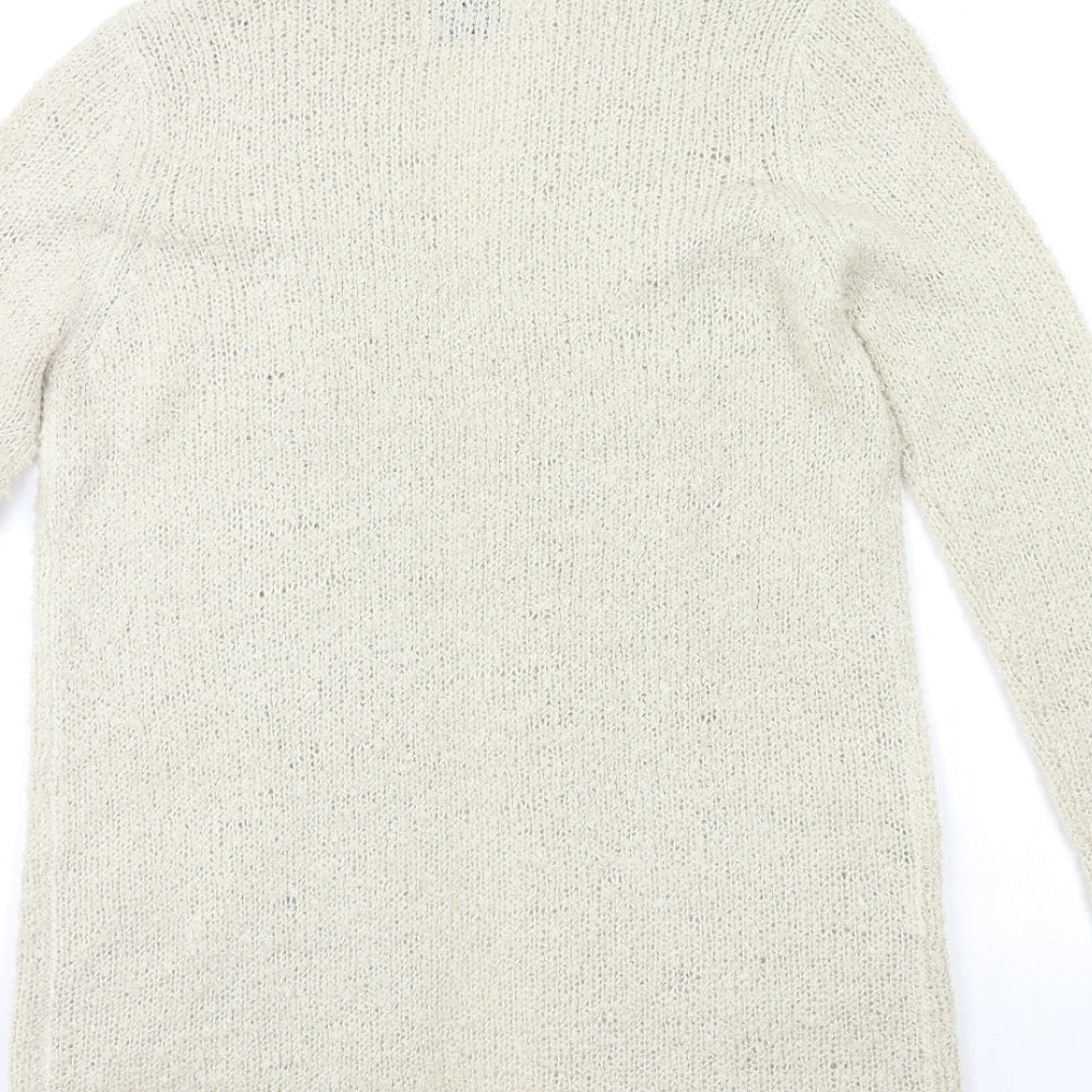 Papaya Womens Beige Knit Cardigan Jumper Size S