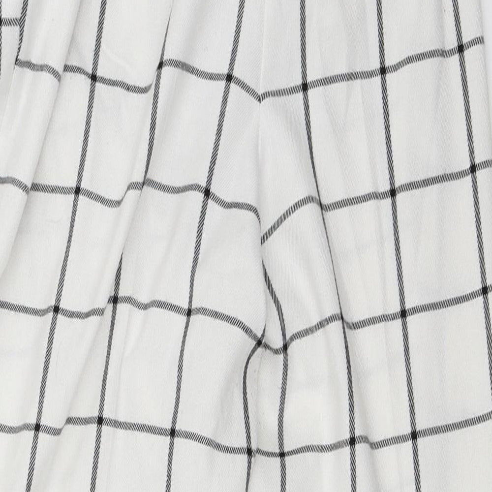 Primark Womens White Trousers Size 14 L26.5 in