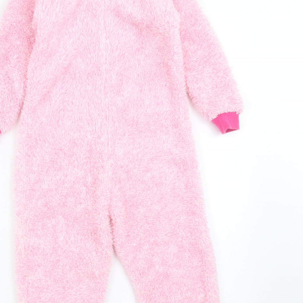 George Girls Pink Solid Top One Piece Size 2-3 Years - peppa pig onesie