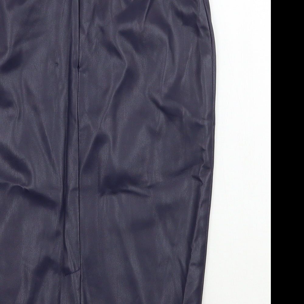 Warehouse Womens Purple A-Line Skirt Size 8