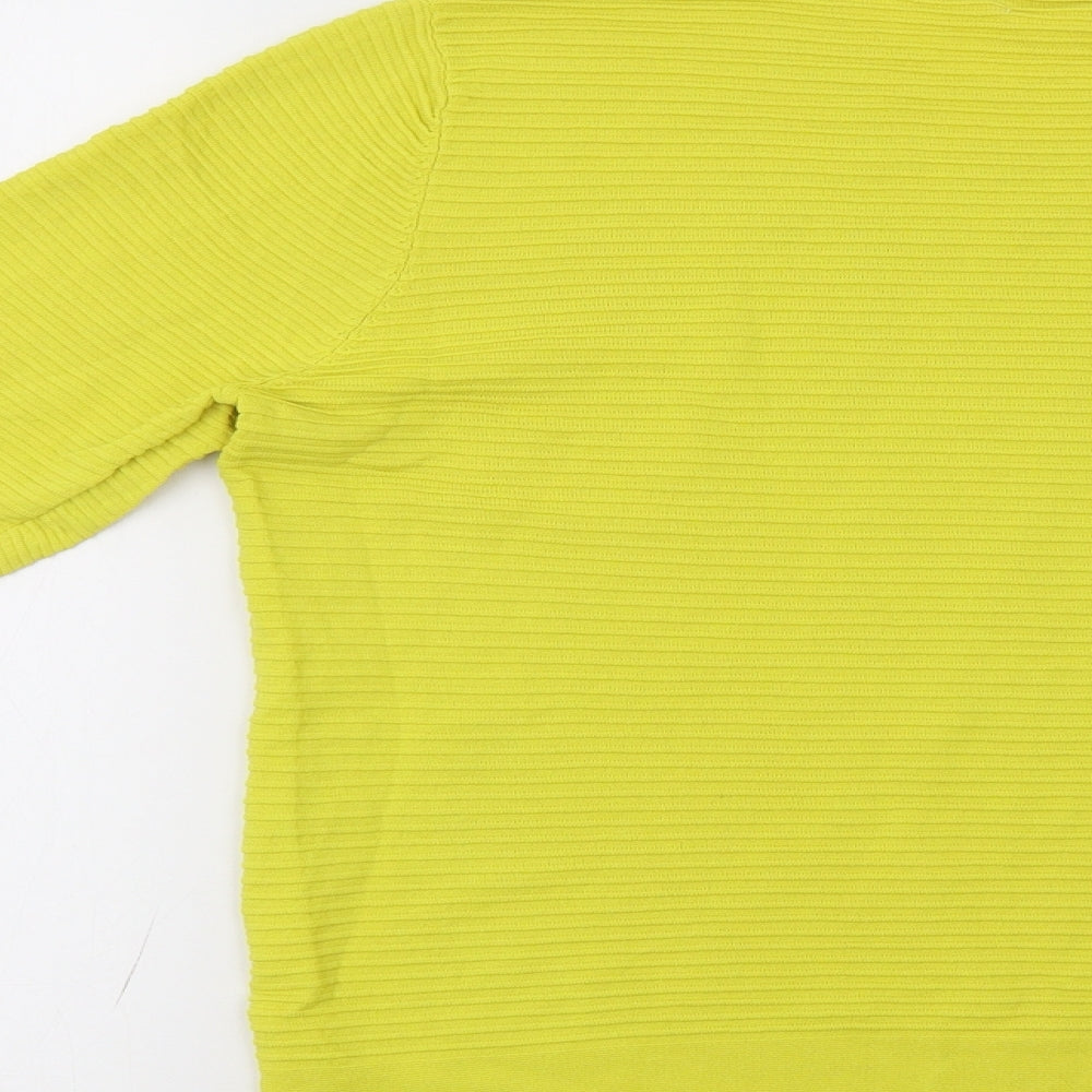 Vida Vi Womens Yellow Pullover Jumper Size L