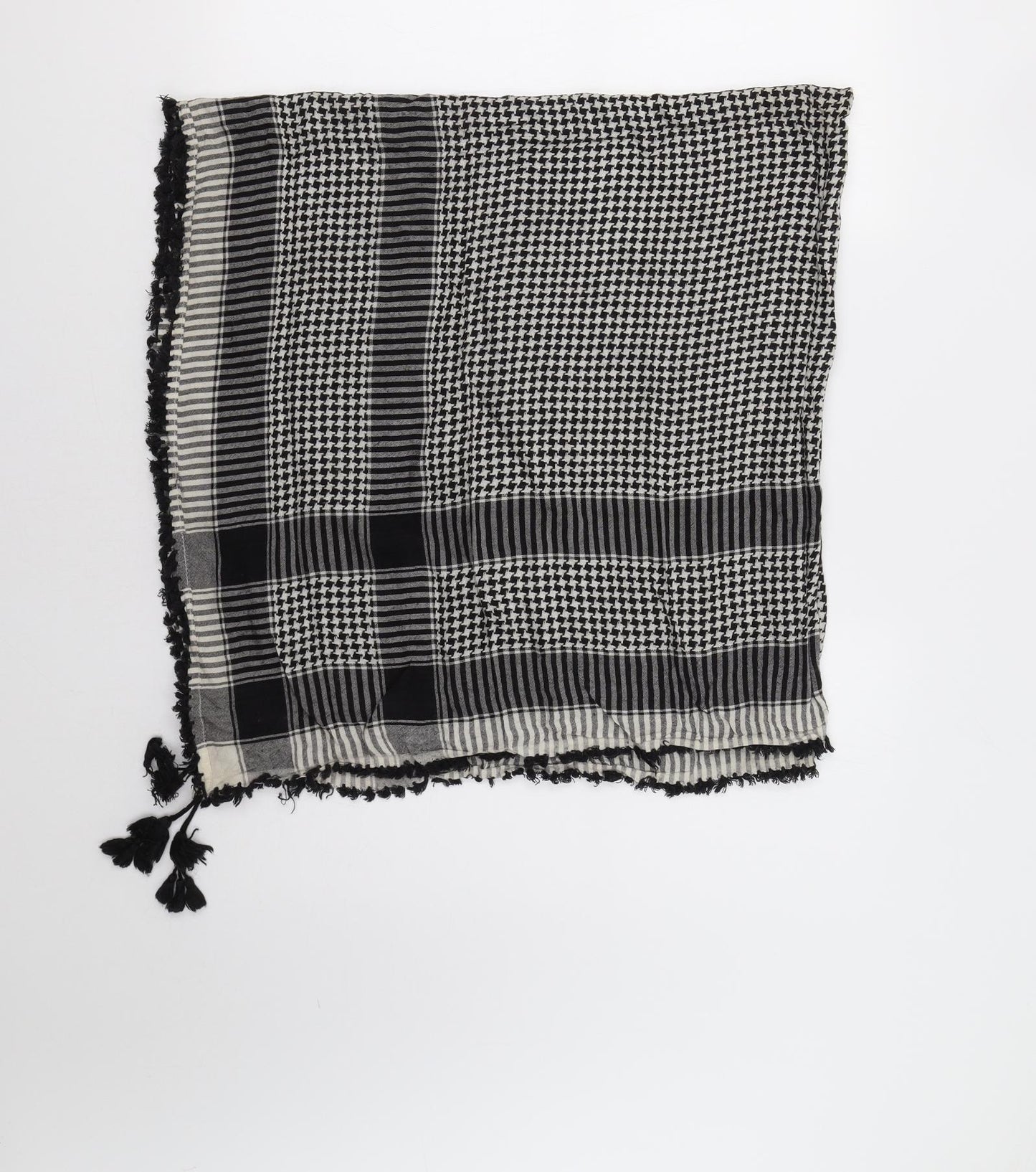 Preworn Womens Grey Check Shawl/Wrap