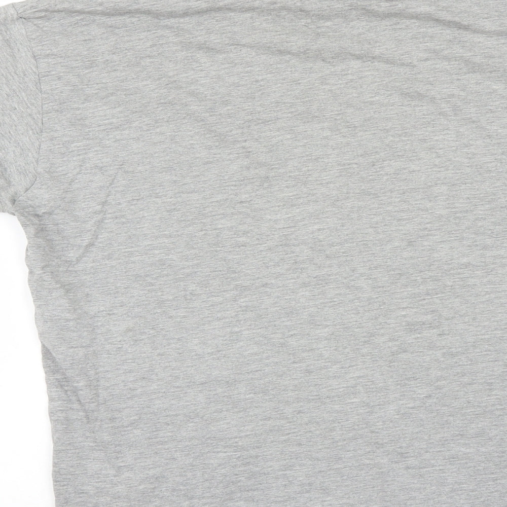 SLEEPWEAR ESSENTIALS Mens Grey Solid Pyjama Top Size M