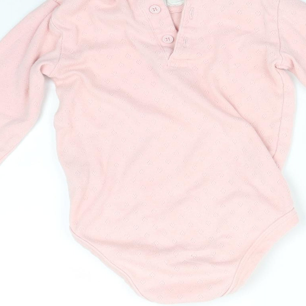 TU Girls Pink Argyle/Diamond Babygrow One-Piece Size 18-24 Months
