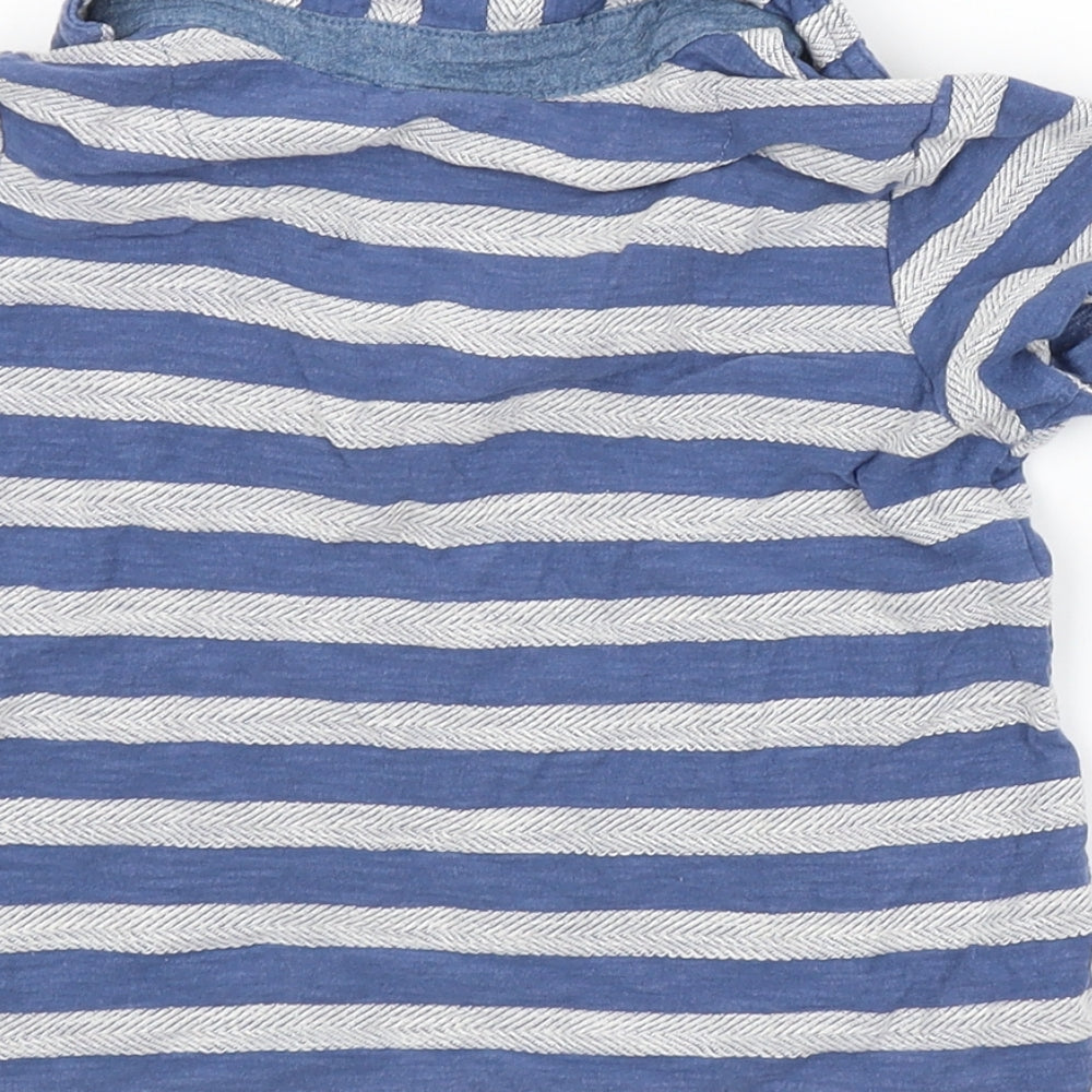 Mini Club Boys Blue Striped Basic Polo Size 4-5 Years