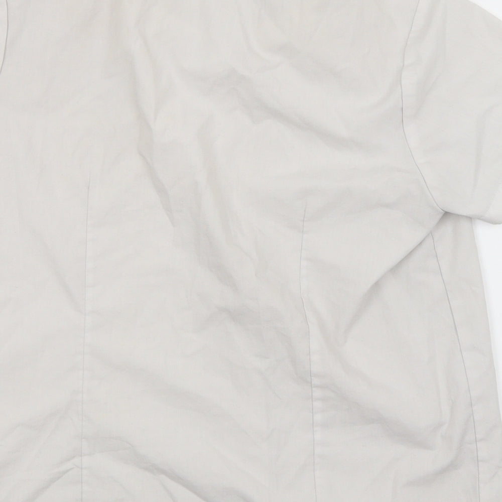 George Girls White Basic Button-Up Size 11-12 Years
