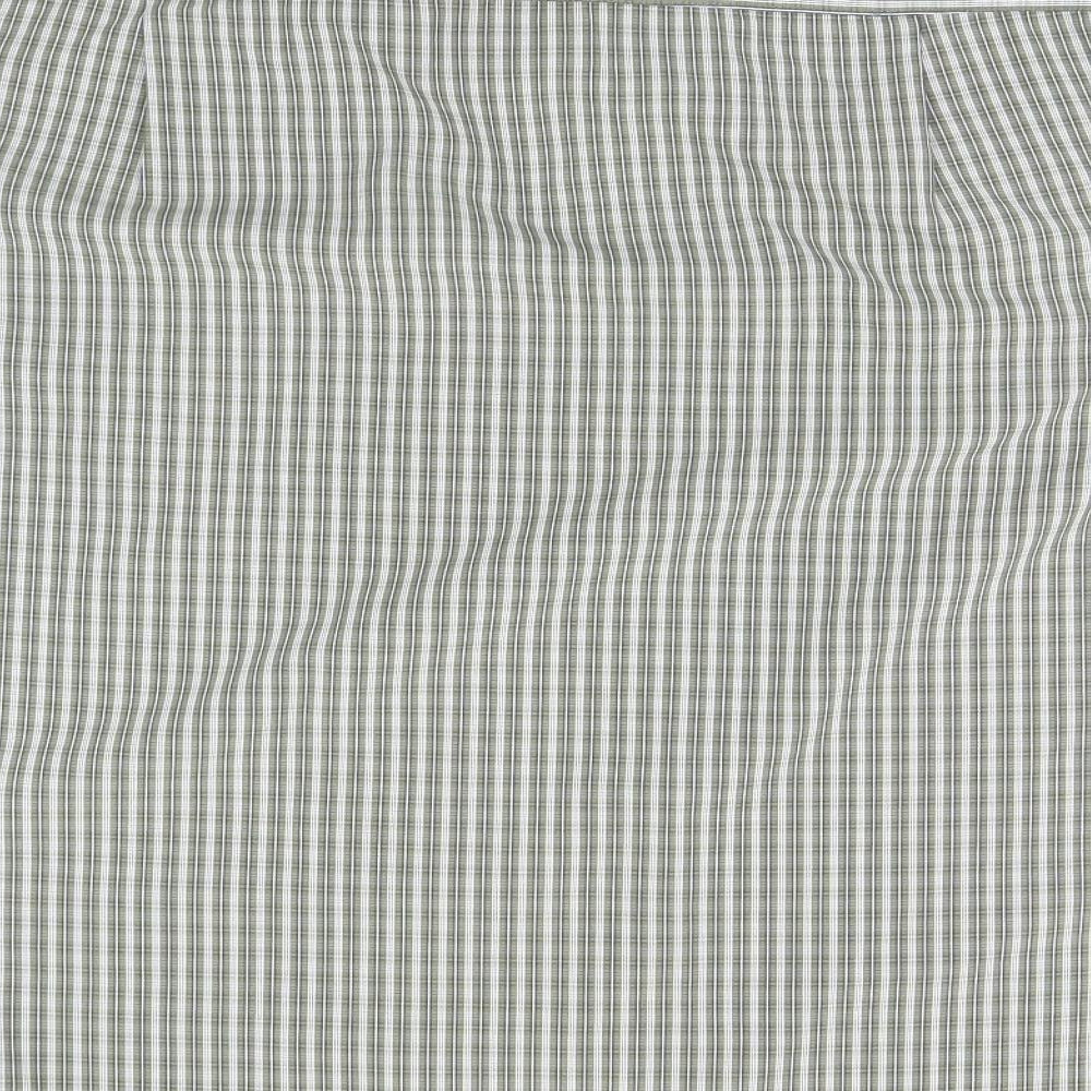 Pringle Womens Orange Plaid Basic Button-Up Size L
