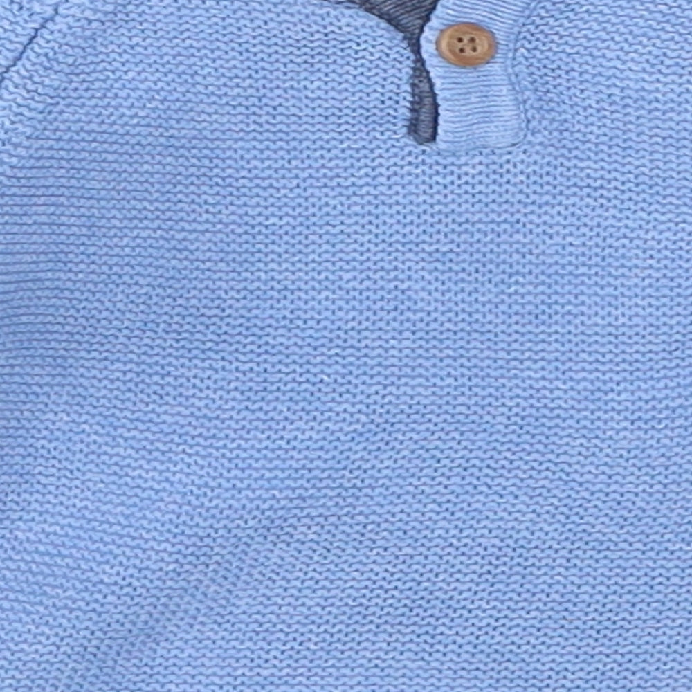 NEXT Boys Blue Knit Pullover Jumper Size 3-6 Months - Car