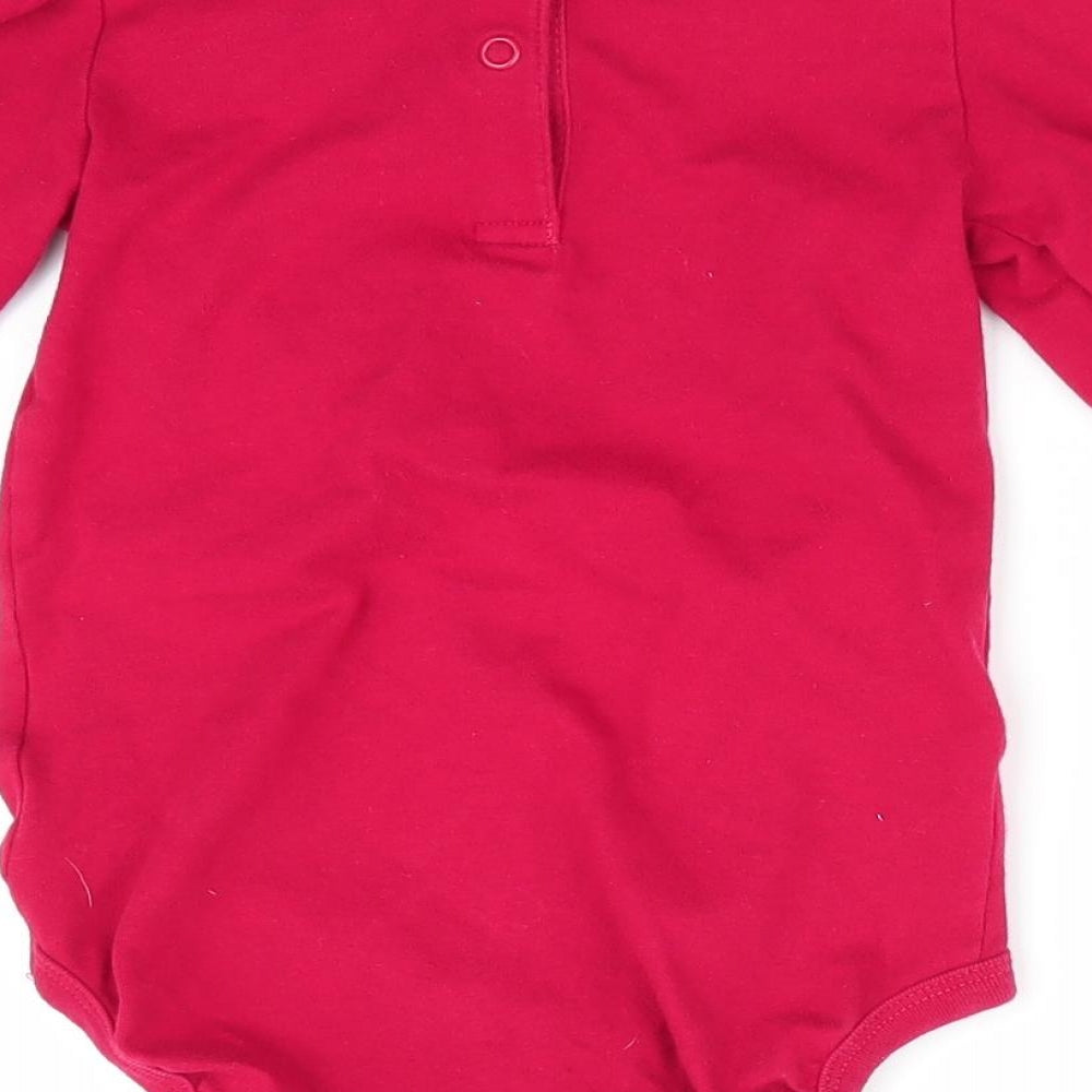 H&M Girls Red Leotard One-Piece Size 18 Months - Lace Trim