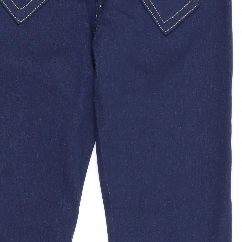 Qian Se Yu Womens Blue Straight Jeans Size 2XL L28 in