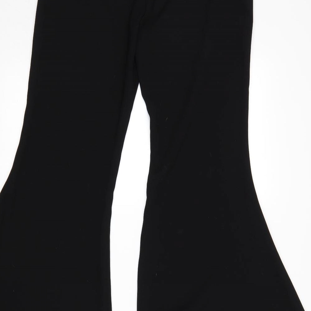 Zara Womens Black Trousers Size M L35 in - Flared