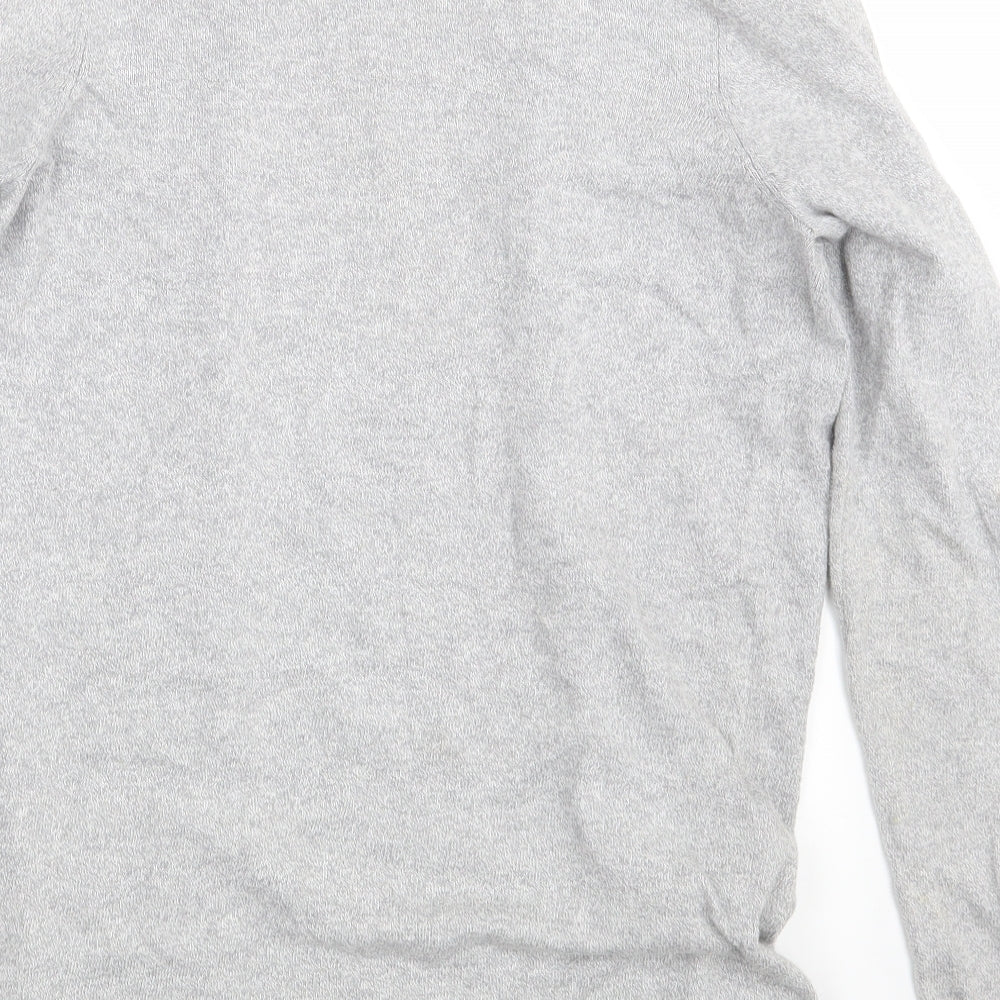 New Look Womens Grey Wrap Jumper Size 10