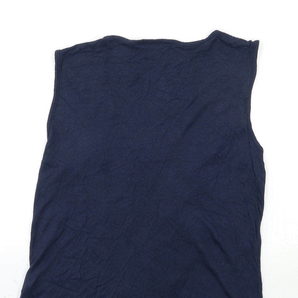 VERO MODA Womens Blue Basic Tank Size M