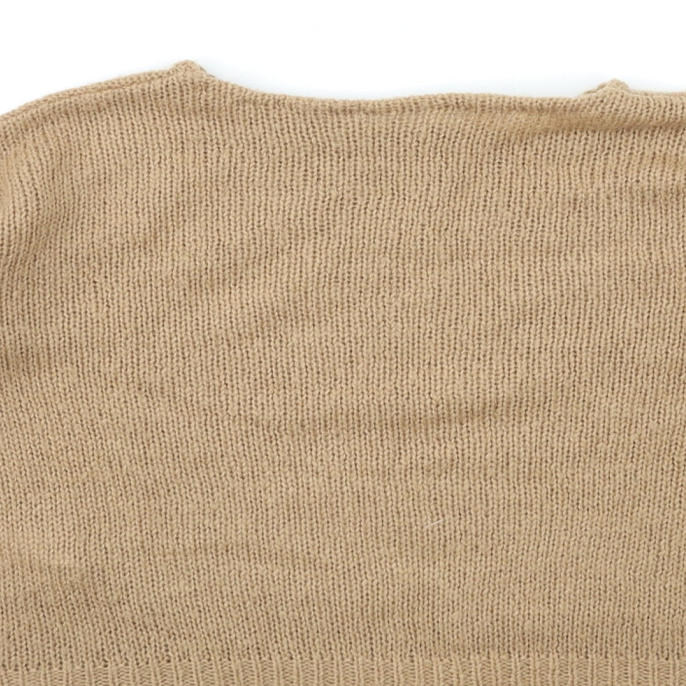 New Look Womens Brown Knit Pullover Jumper Size S