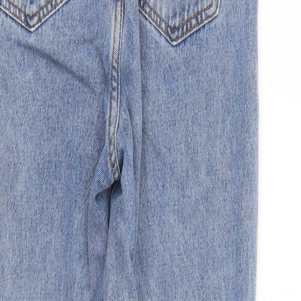 Missguided Womens Blue Straight Jeans Size 8 L28 in