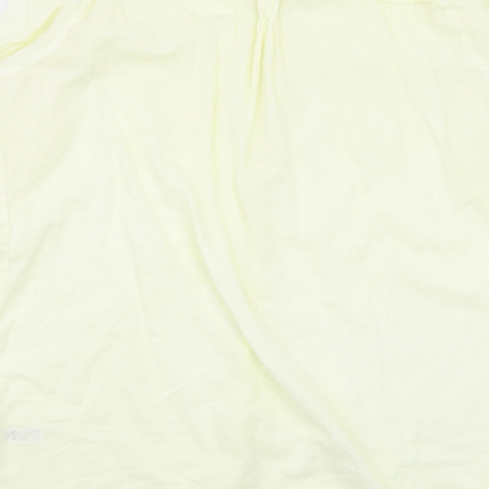 BHS Womens Yellow Basic Button-Up Size 18