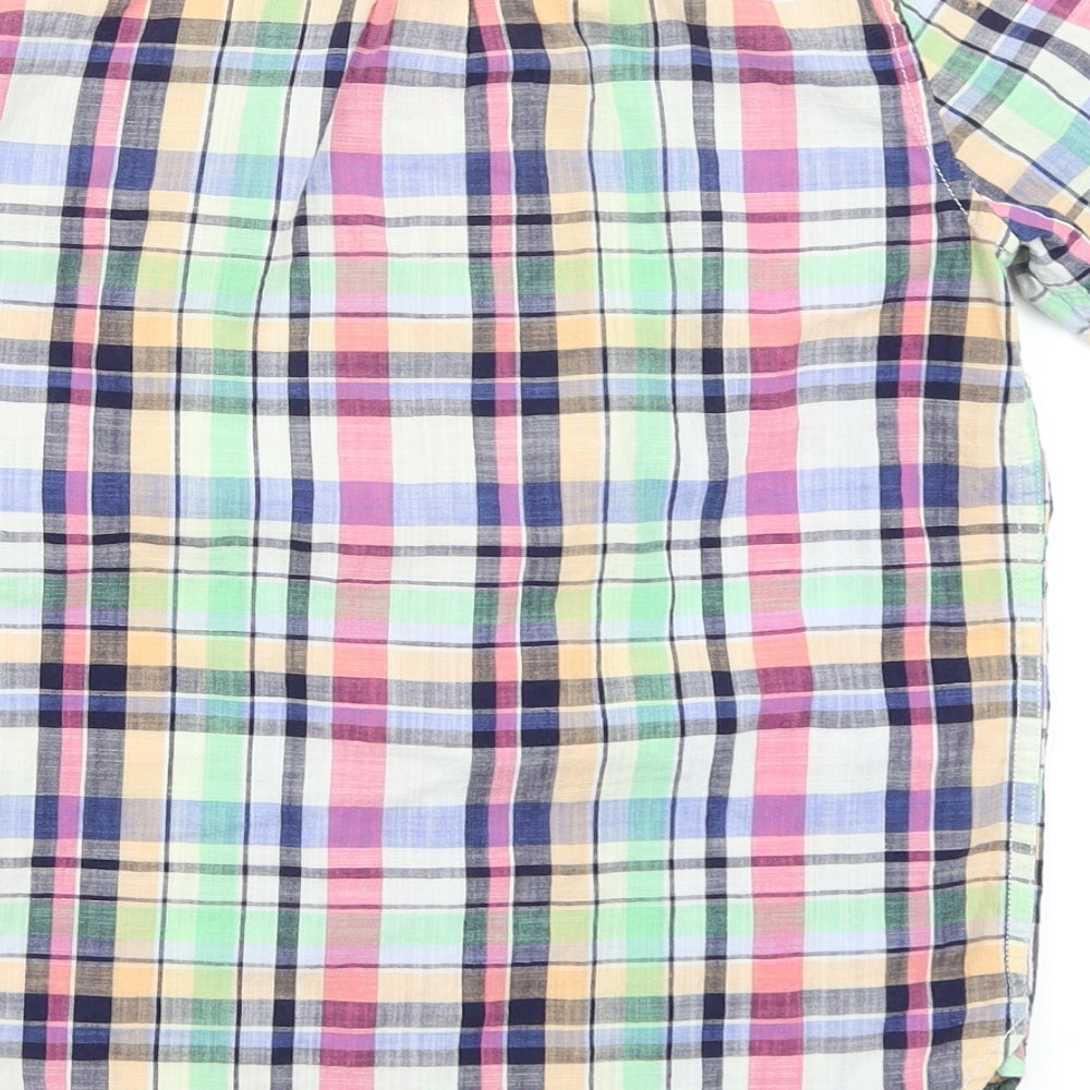 Gap Boys Multicoloured Check Basic Button-Up Size 8-9 Years