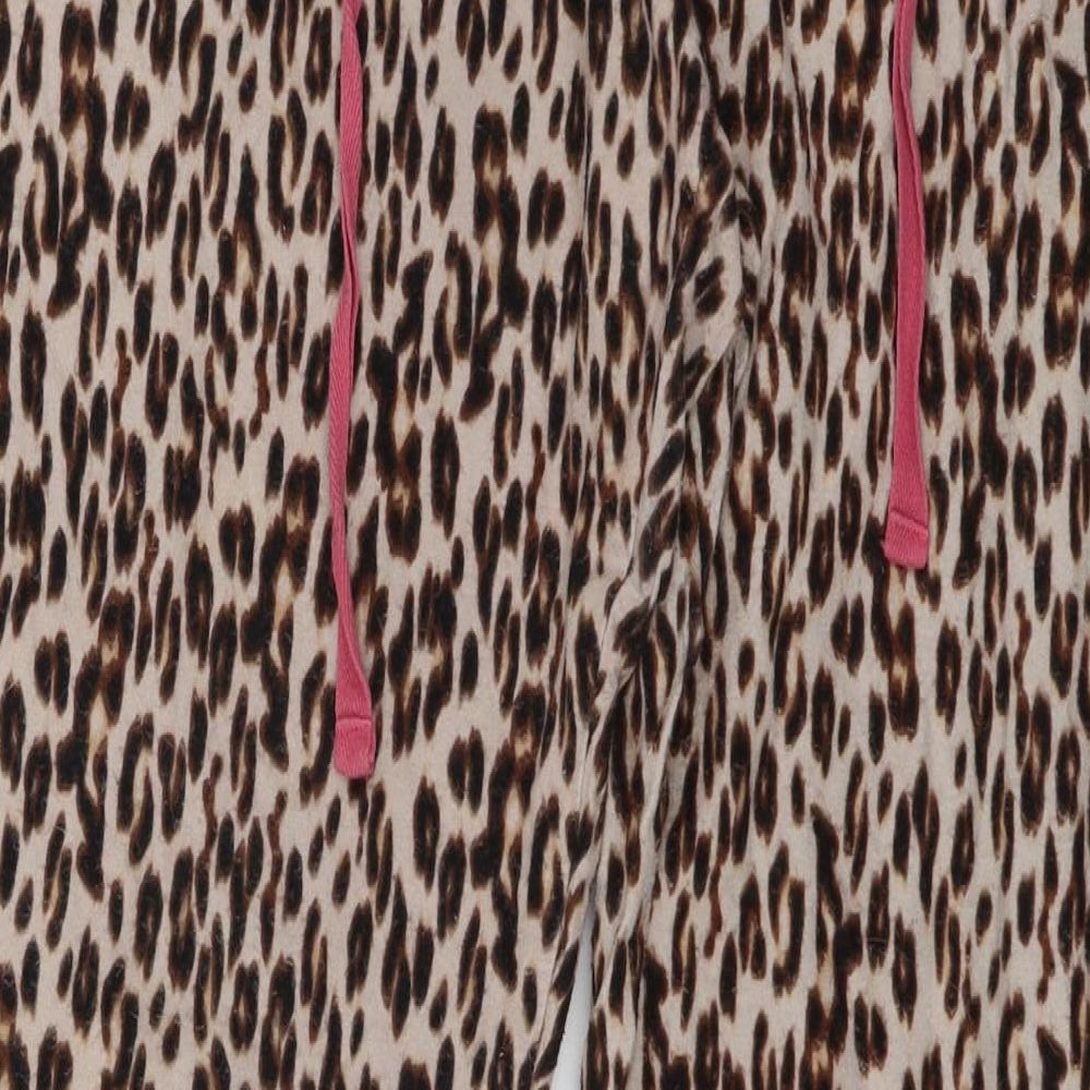 Love to Lounge Womens Brown Animal Print Top Pyjama Top Size 14