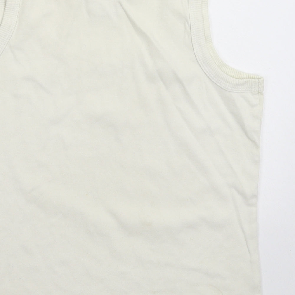 NEXT Womens White Basic Tank Size 14