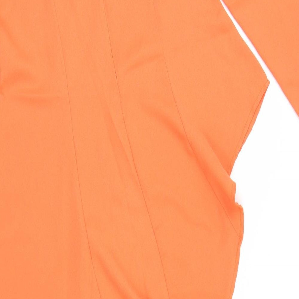 Verona Womens Orange Rayon Fit & Flare Size 2XL