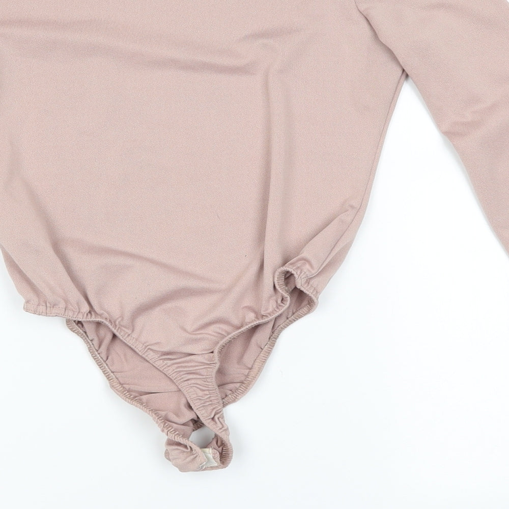 Missguided Womens Pink Basic Blouse Size 8