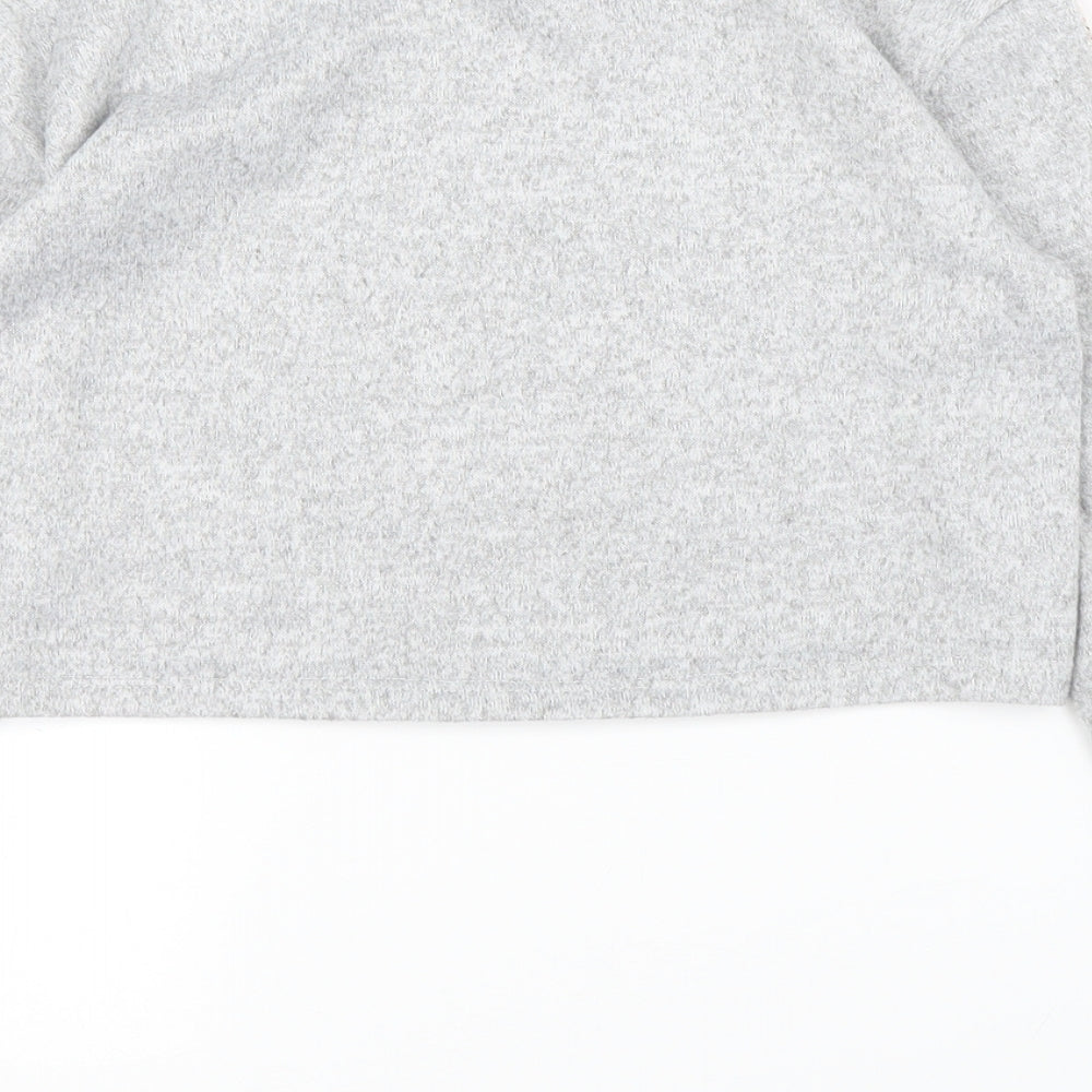 Preworn Girls Grey Pullover Jumper Size 9 Years