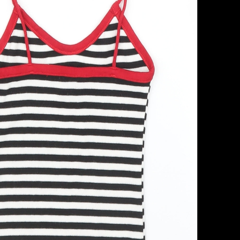Topshop Womens Black Striped Camisole Blouse Size 6