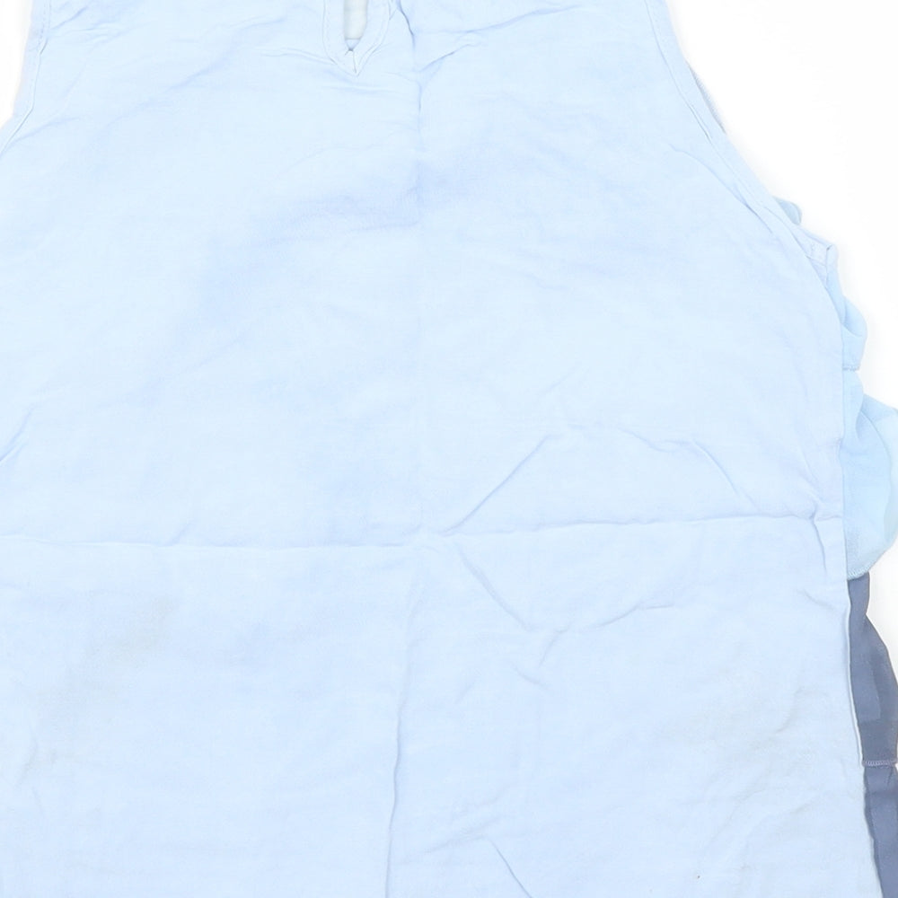H&M Girls Blue Basic Blouse Size 10 Years